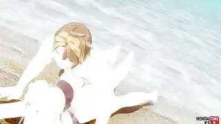 Genshin Impact Hentai - Lumine sahilde beceriliyor - Asya Japon Anime Manga Porno